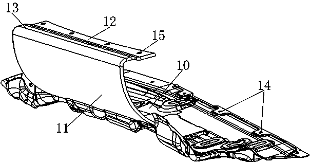 Engine room heat shield and automobile