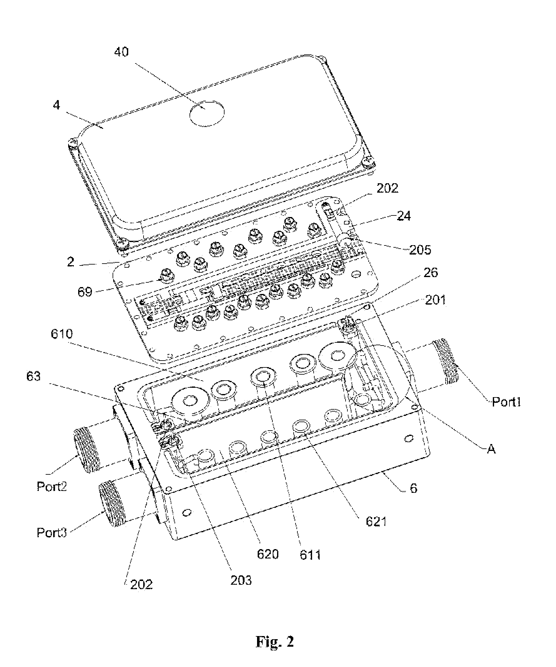 Double frequency combiner