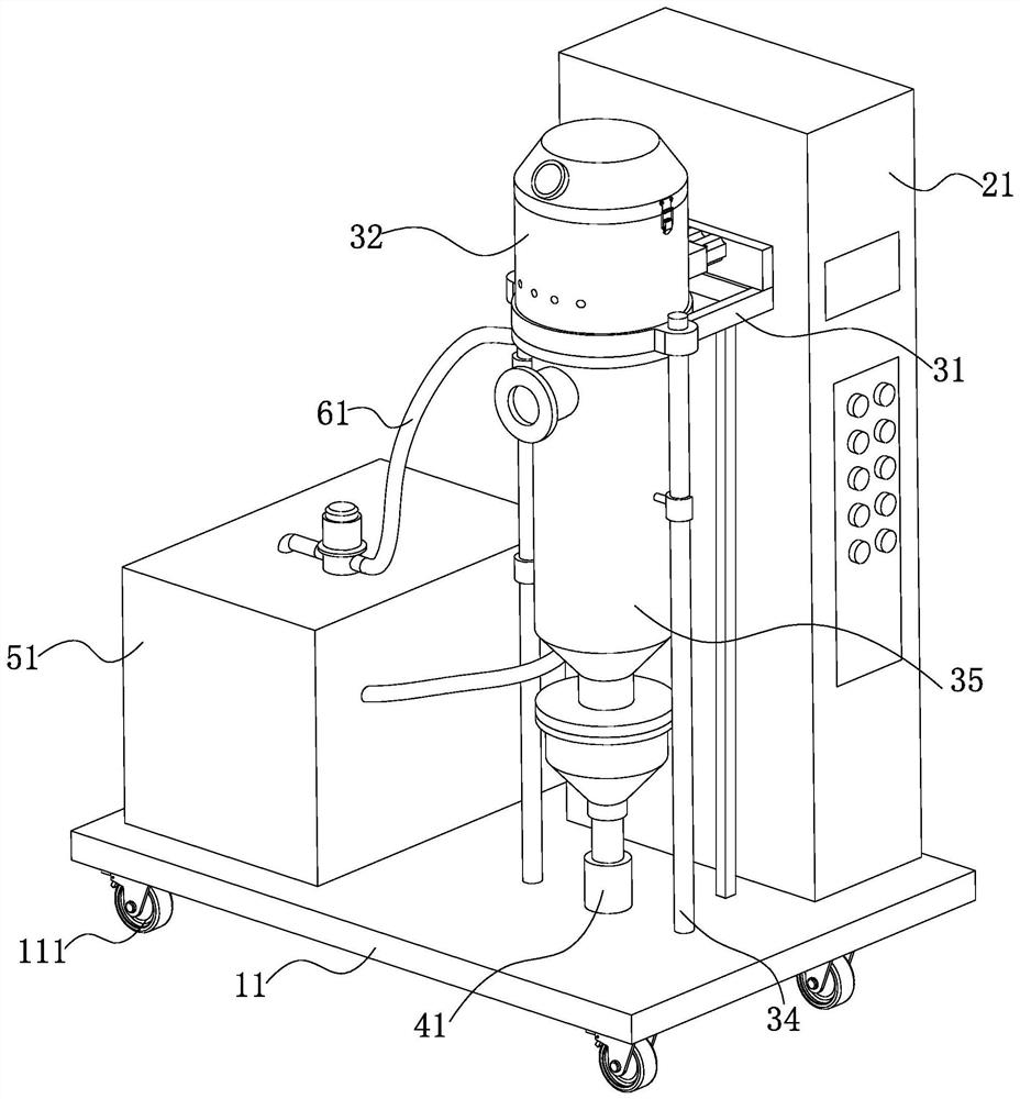 Precious metal vacuum bead scattering machine