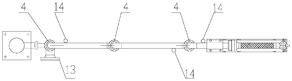 Tank container train loading and unloading arm