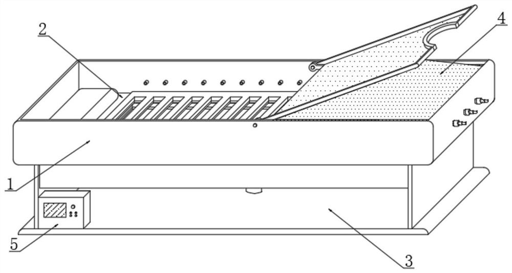 Combined nursing device for nursing bed