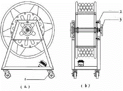 Movable cable holding stand component