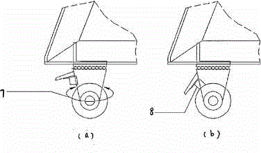 Movable cable holding stand component