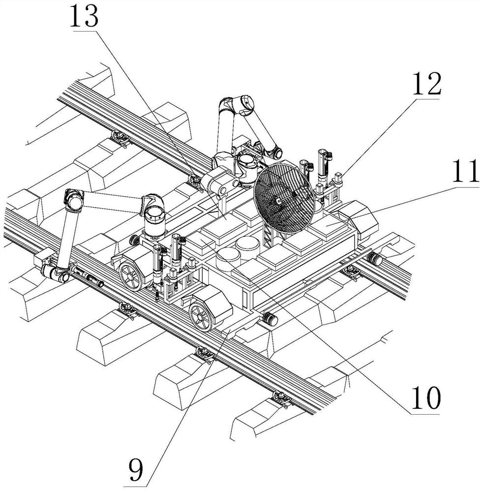 A robot automatic tightening system and method for track fasteners