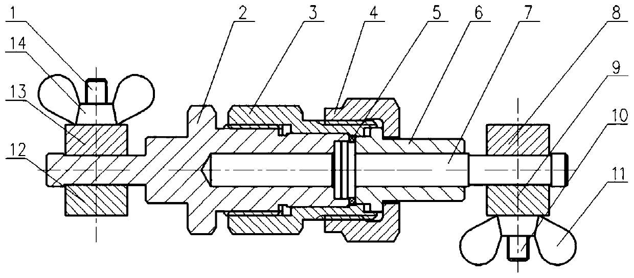 A device and method for quickly removing metal sealing rings of small catheters