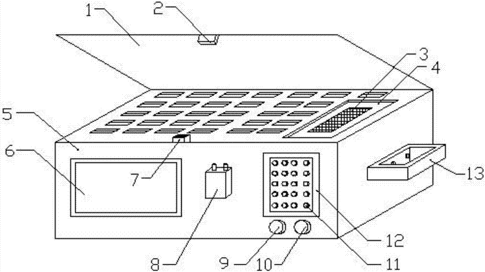 Intelligent storage box for financial notes and convenient to carry