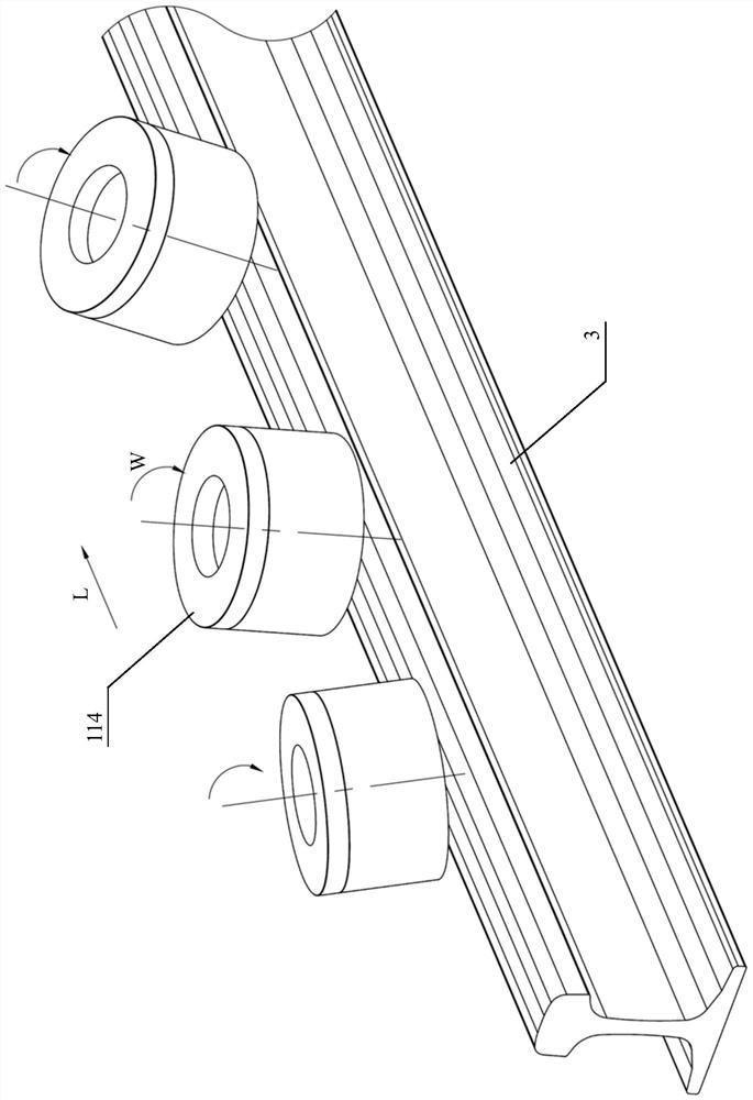 Steel rail composite grinding wagon