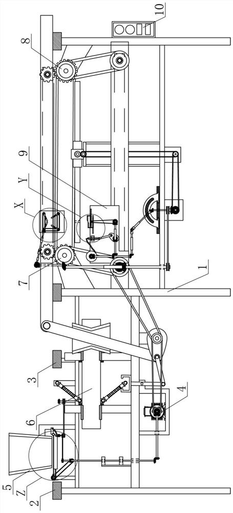 A pin automatic plug-in device for pcb board