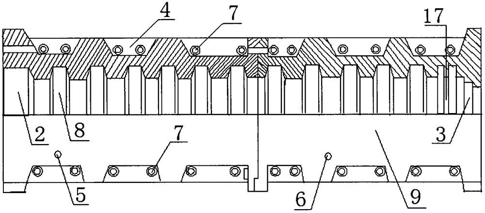 Multi-pipe connecting die for die pressing pipes