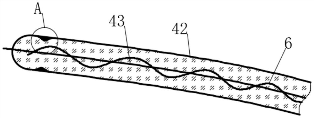 Water-soft anti-falling anti-seepage outer wall