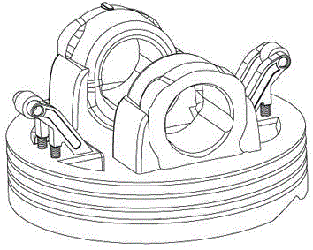 Engine piston mechanism and machining method thereof as well as corresponding engine and automobile