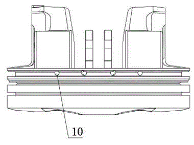 Engine piston mechanism and machining method thereof as well as corresponding engine and automobile