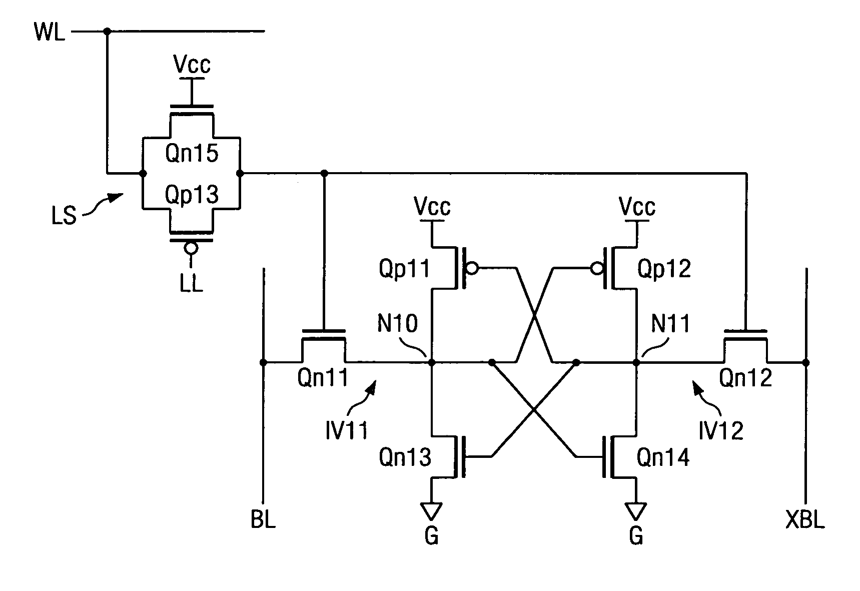 Static memory cell and SRAM device