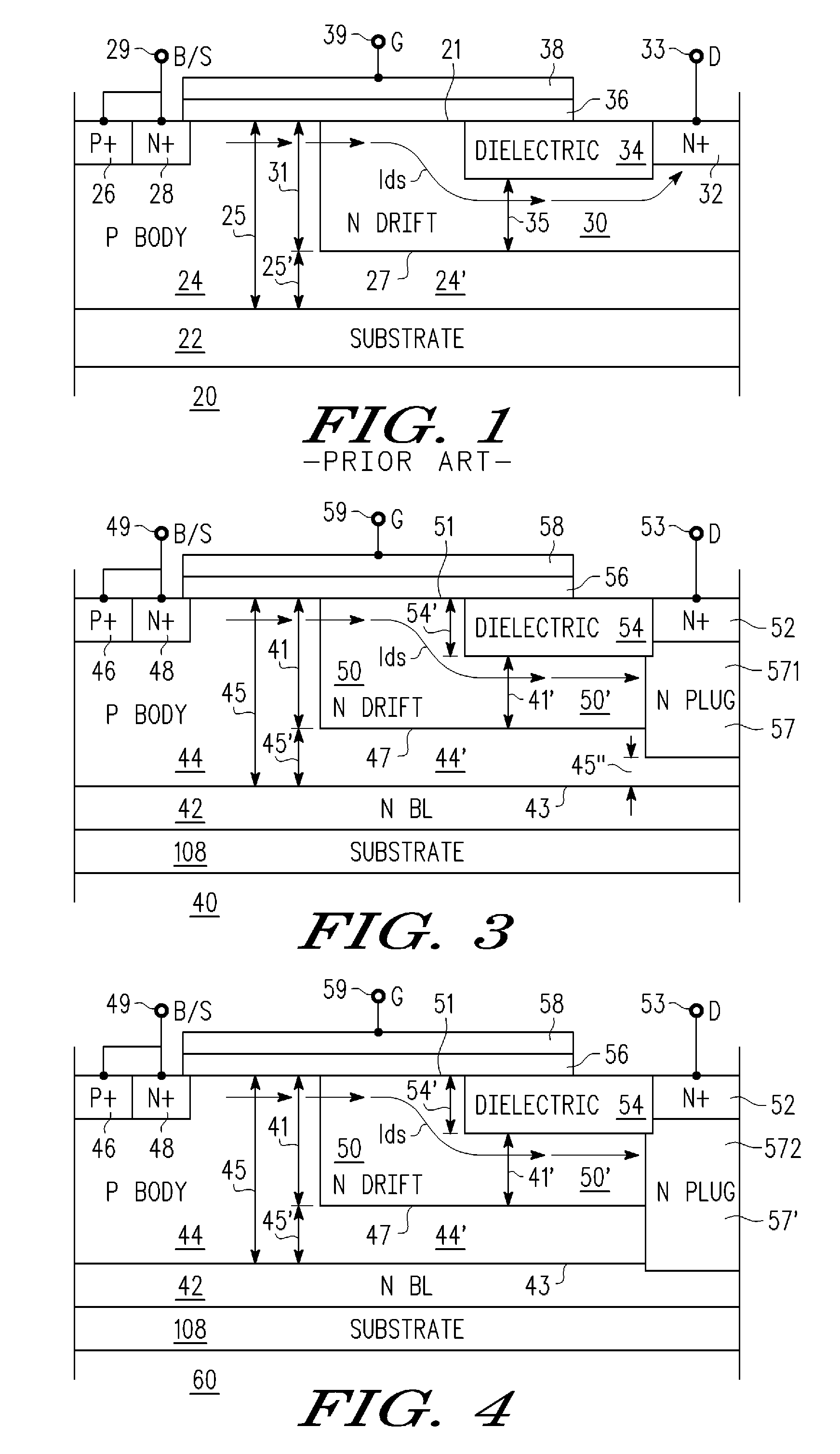 Resurf semiconductor device charge balancing