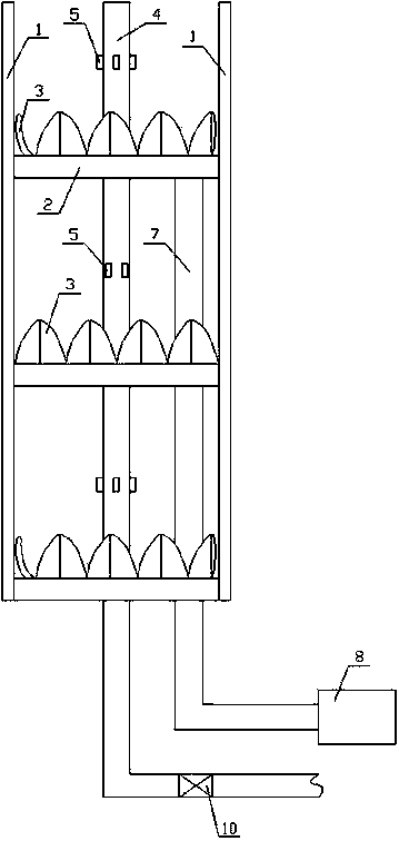 Dustproof filtration device for chimney