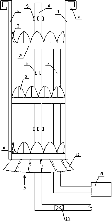 Dustproof filtration device for chimney