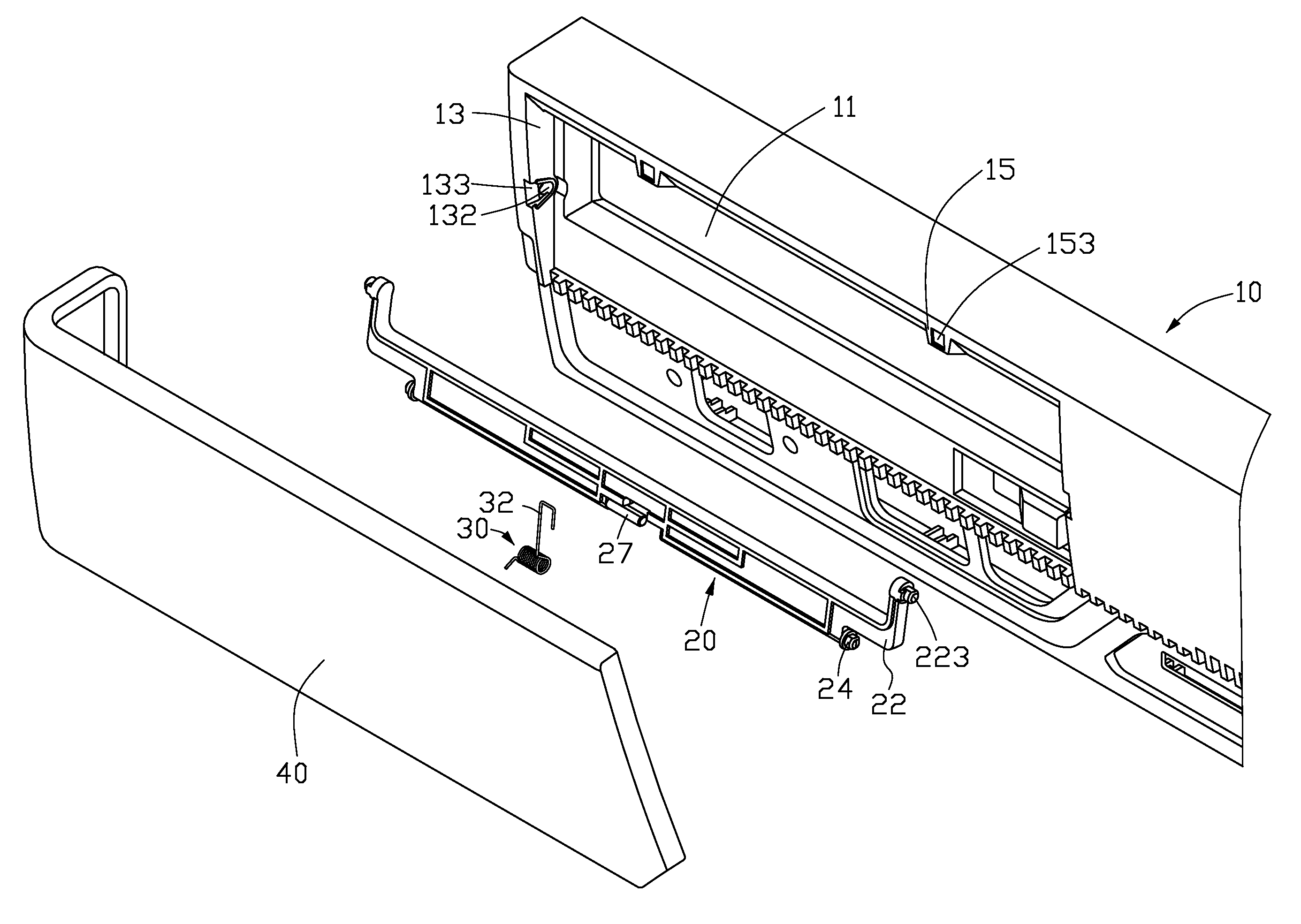 Cover assembly for storage device