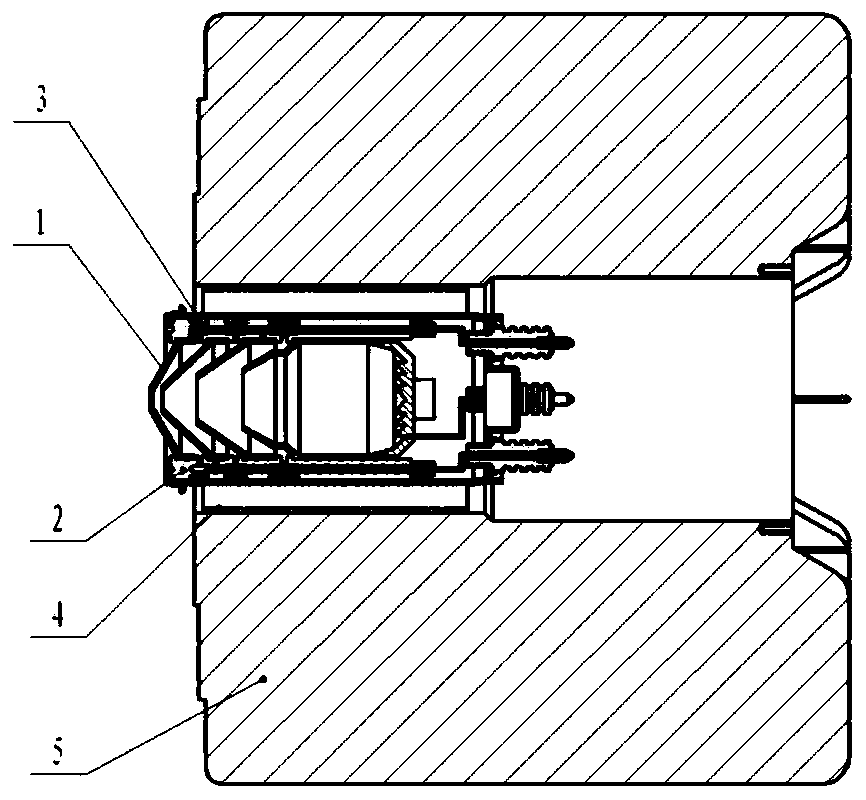 Collector heat dissipation structure for radiant cooling type space traveling-wave tube