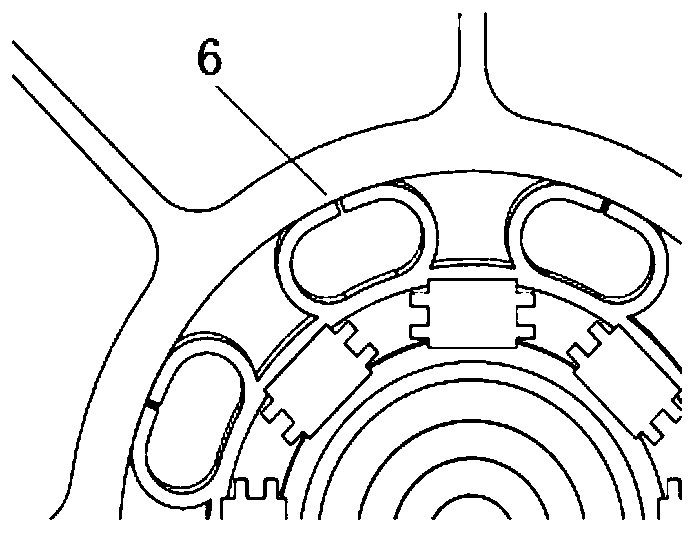 Collector heat dissipation structure for radiant cooling type space traveling-wave tube