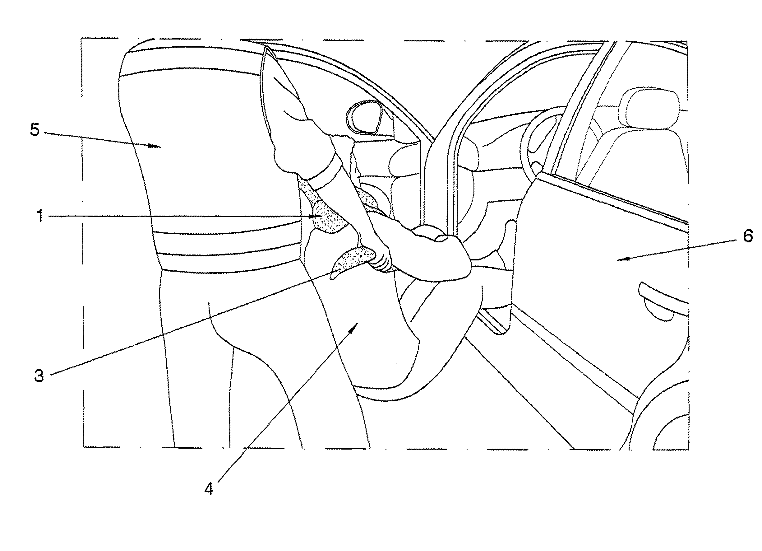 Device for removing a person in a life-threatening situation and method for use