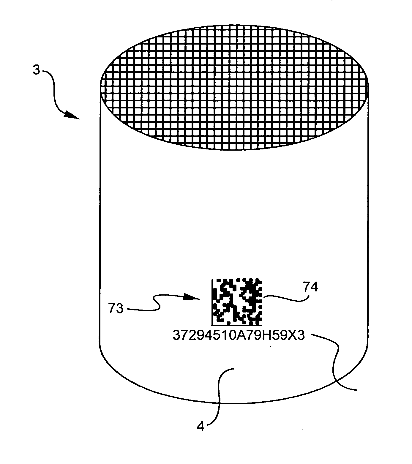 Marked honeycomb structures