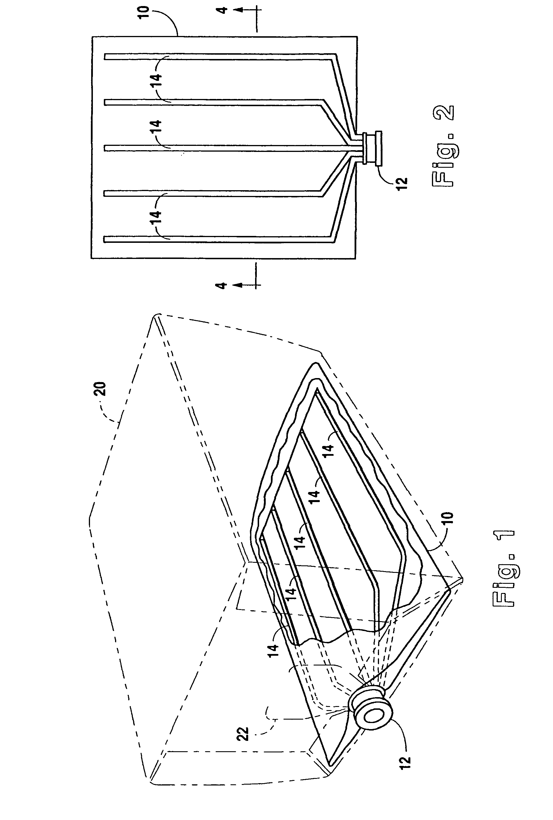 Collapsible container for liquids