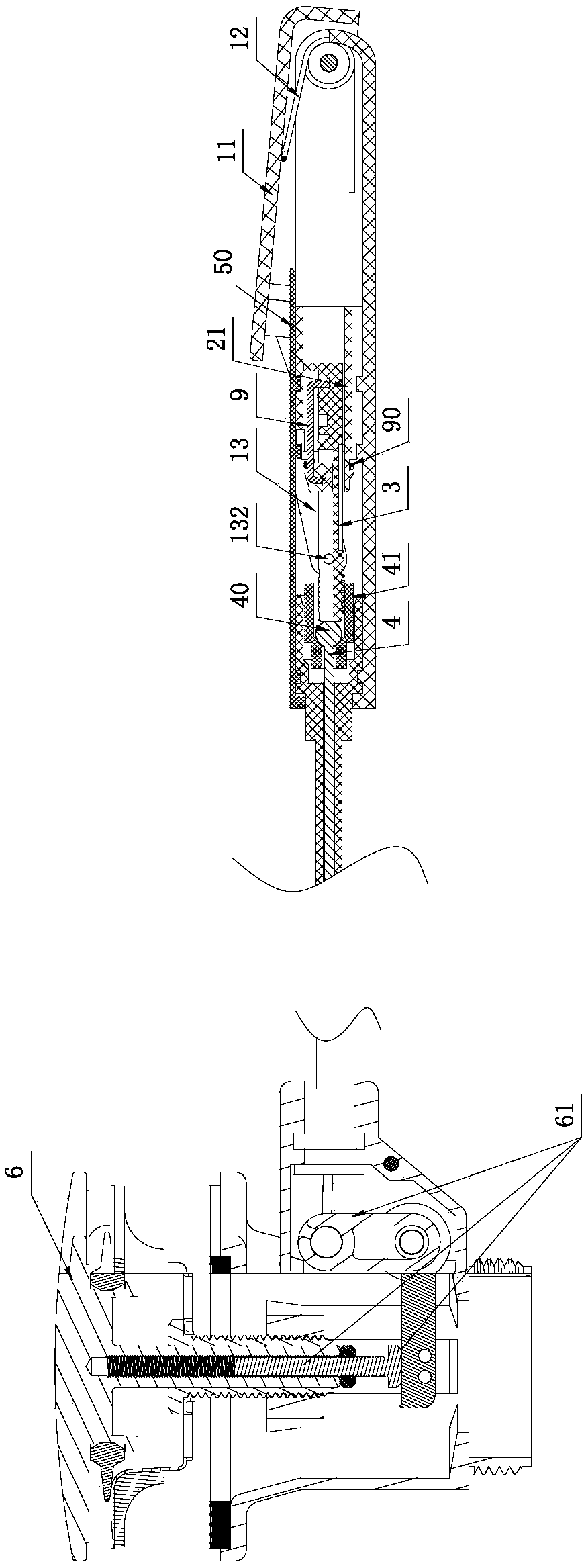 Pressing board type kitchen and bath sewer switch and sewer device