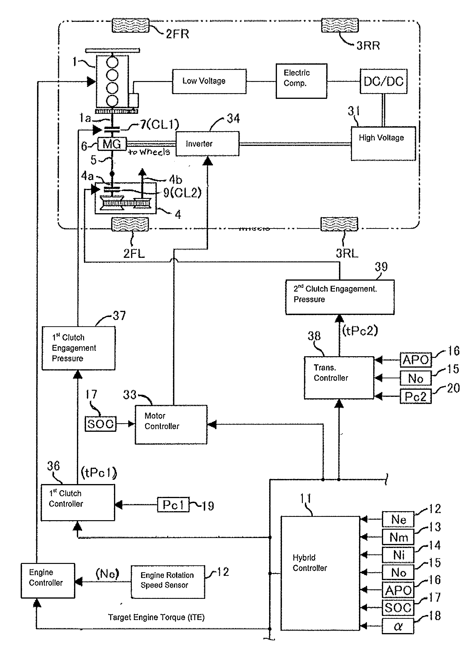 Engine start control system for hybrid electric vehicle