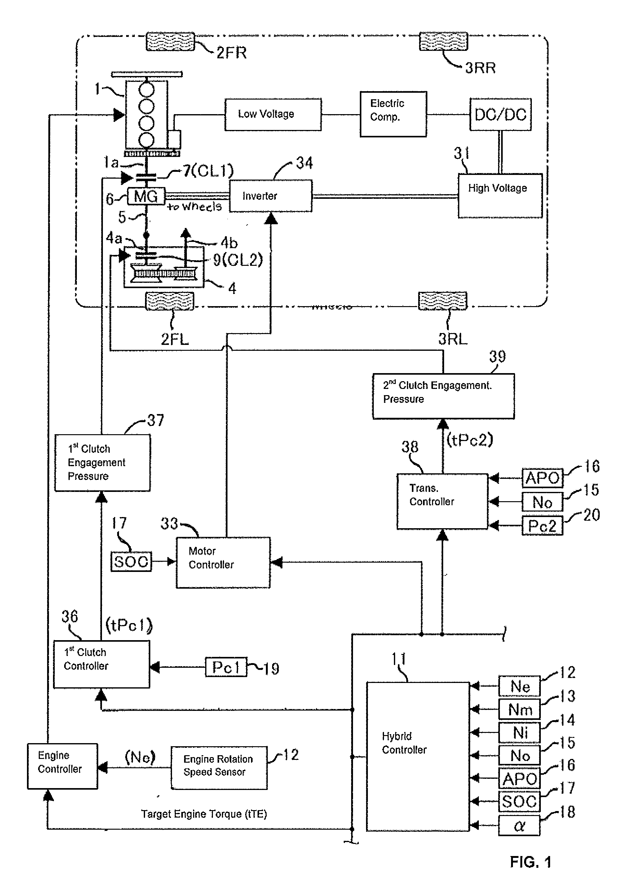 Engine start control system for hybrid electric vehicle