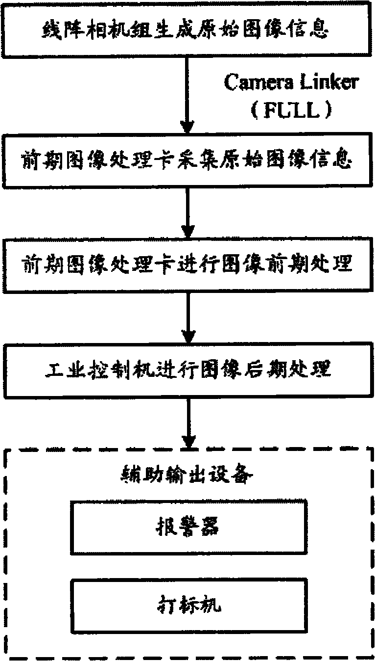 Image processing system for surface detection of coiled material