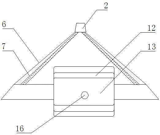 Flexible weight-reducing main girder structure of a crane