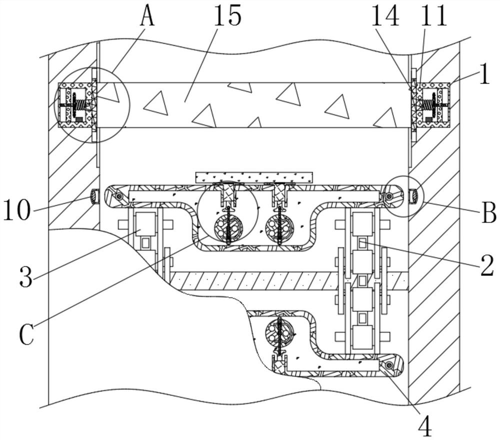 Fixed grinding device for surface of robot metal shell