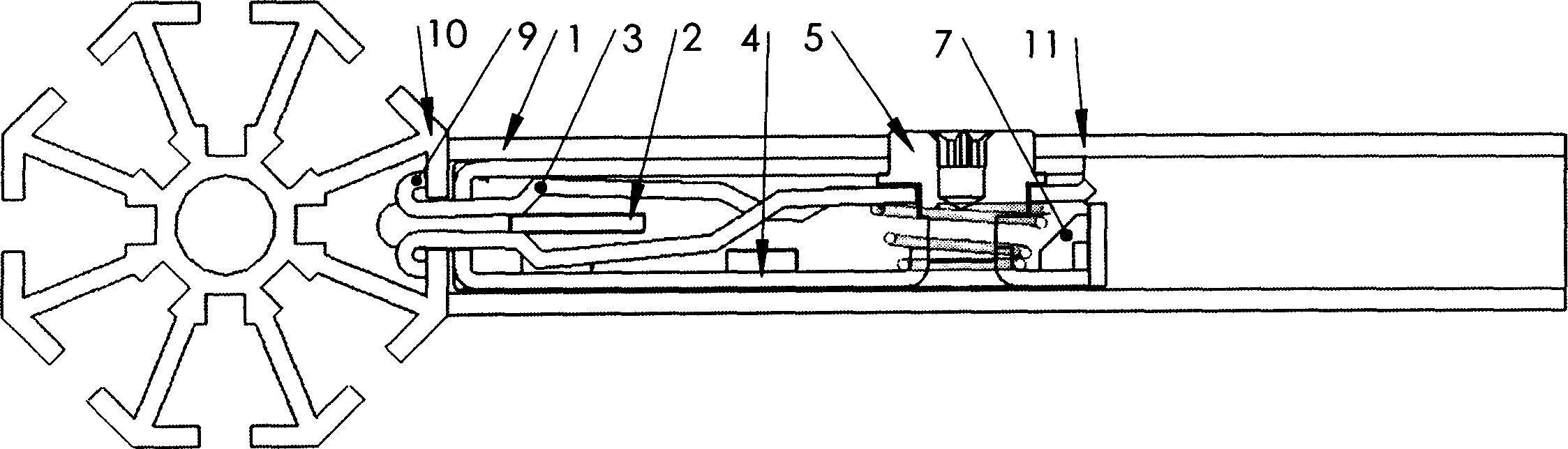 High rigid exhibition table fastener for rapid connection of members