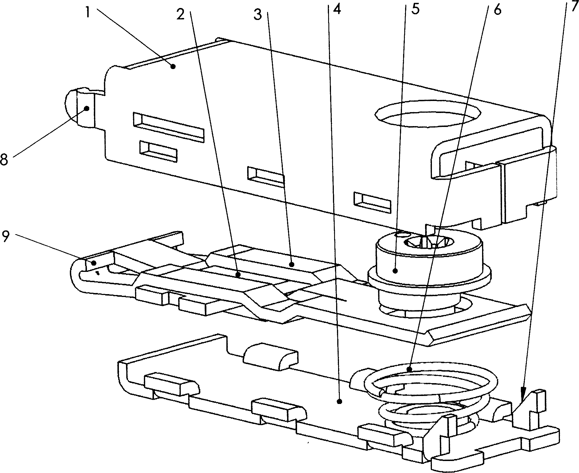 High rigid exhibition table fastener for rapid connection of members