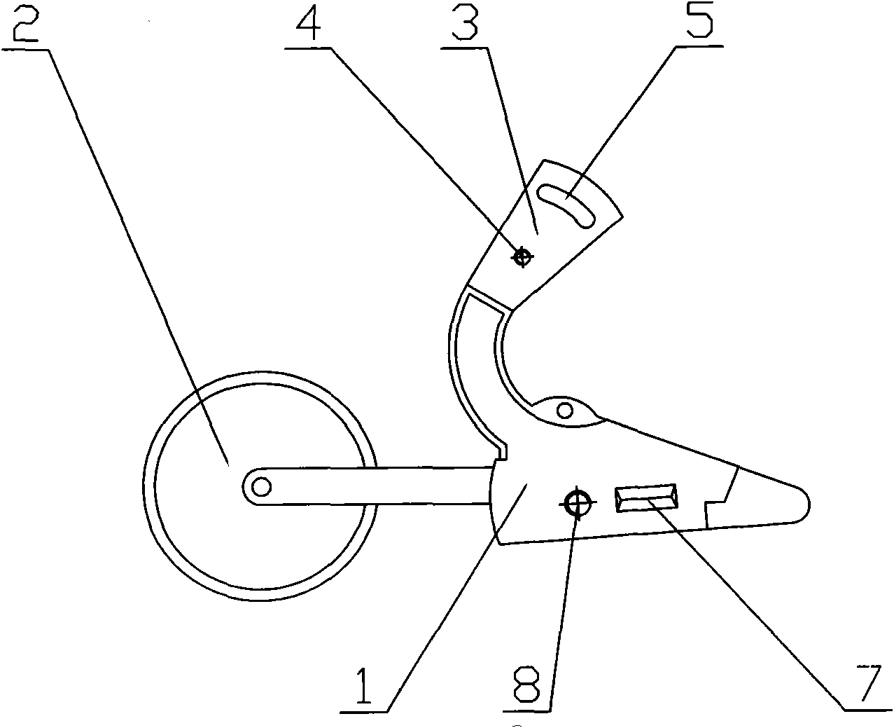 Simple ditching and soil-loosening device