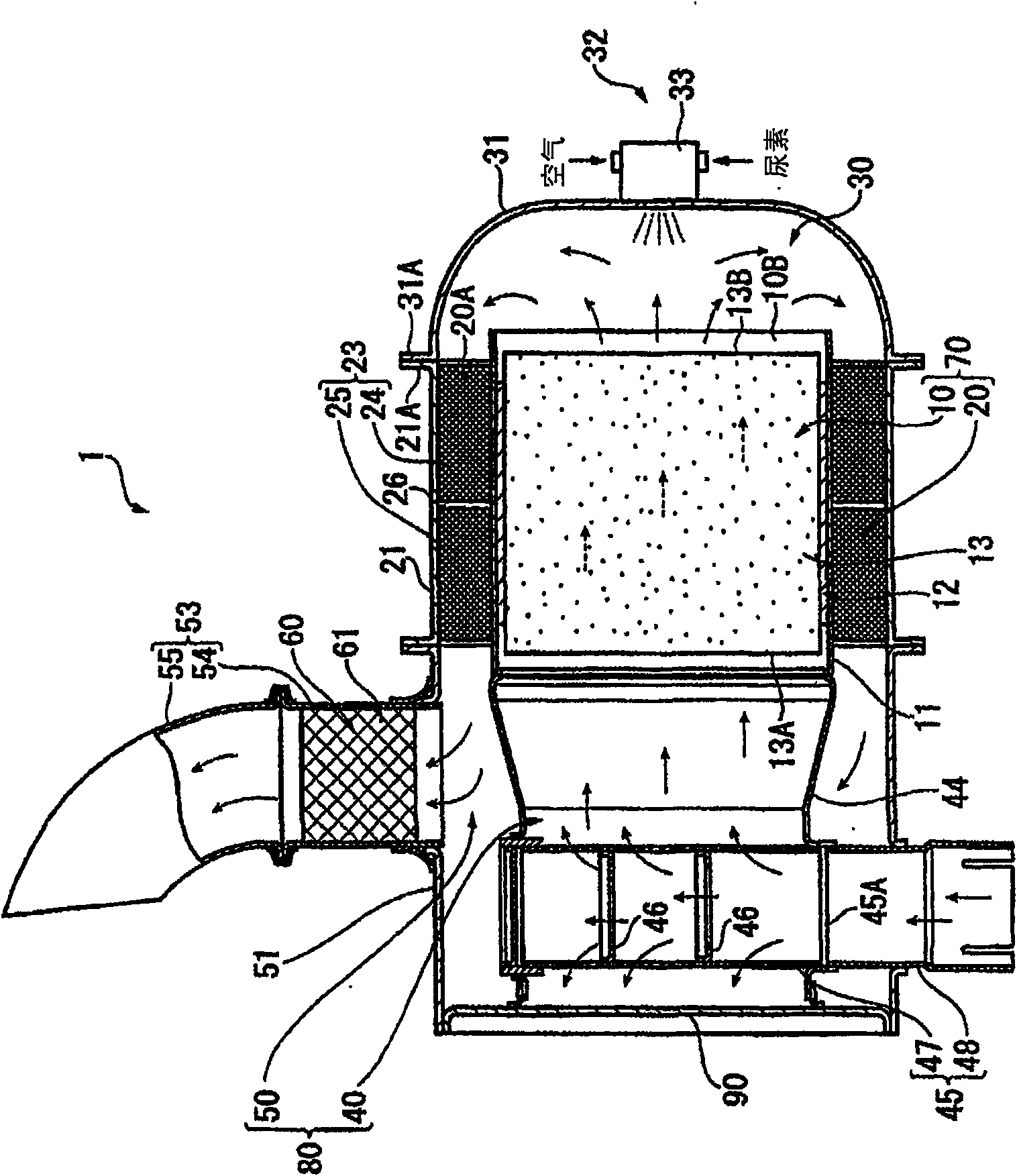 Exhaust gas purification device for internal combustion engine