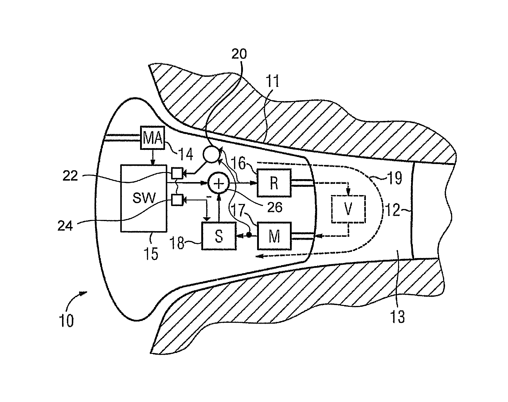 Method for actively reducing occlusion comprising plausibility check and corresponding hearing apparatus