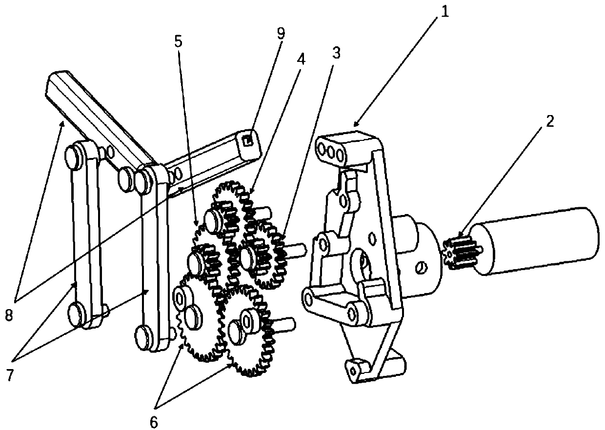 Bionic flapping wing flying robot with deflectable driving mechanism