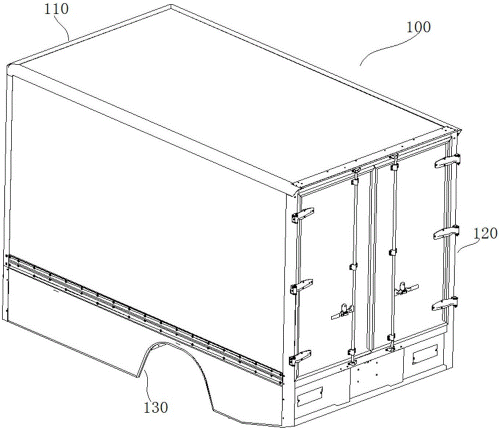 Logistics vehicle and container thereof