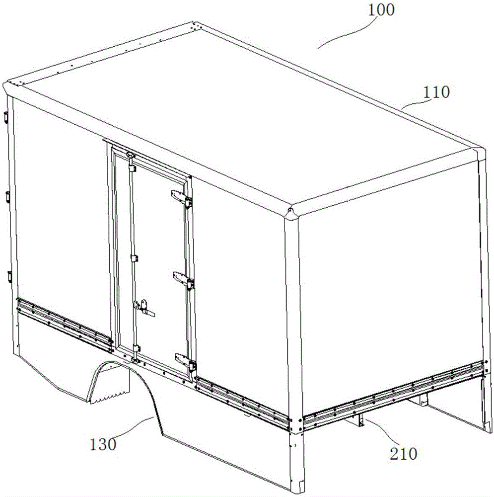 Logistics vehicle and container thereof