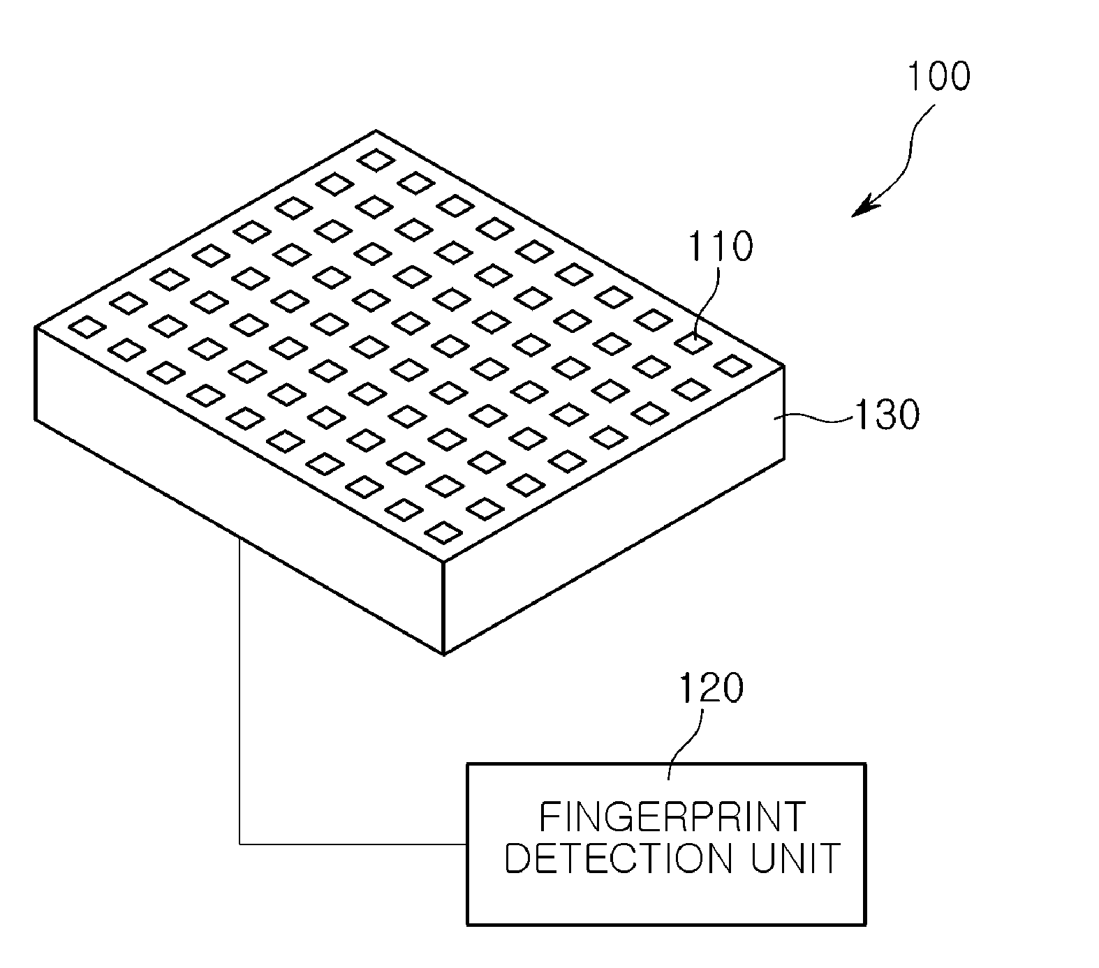 Fingerprint detection sensor and method of detecting fingerprint