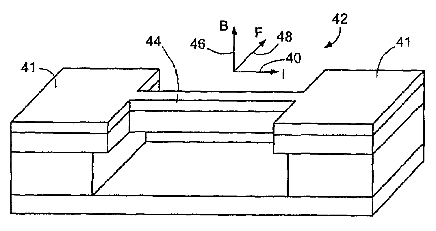 Controllable nanomechanical memory element