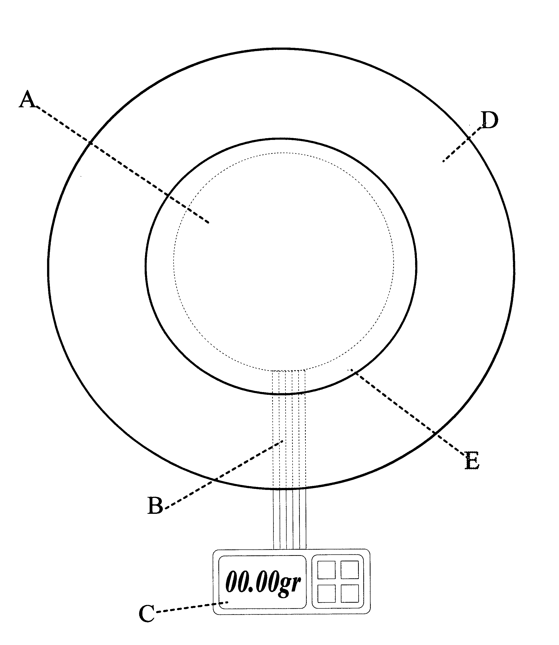 Portable digital plate scale