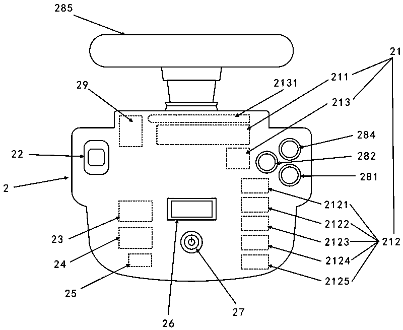 Circuit control device of steering wheel-type toy forklift