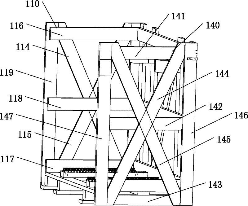 A wooden box for packing automobile glass