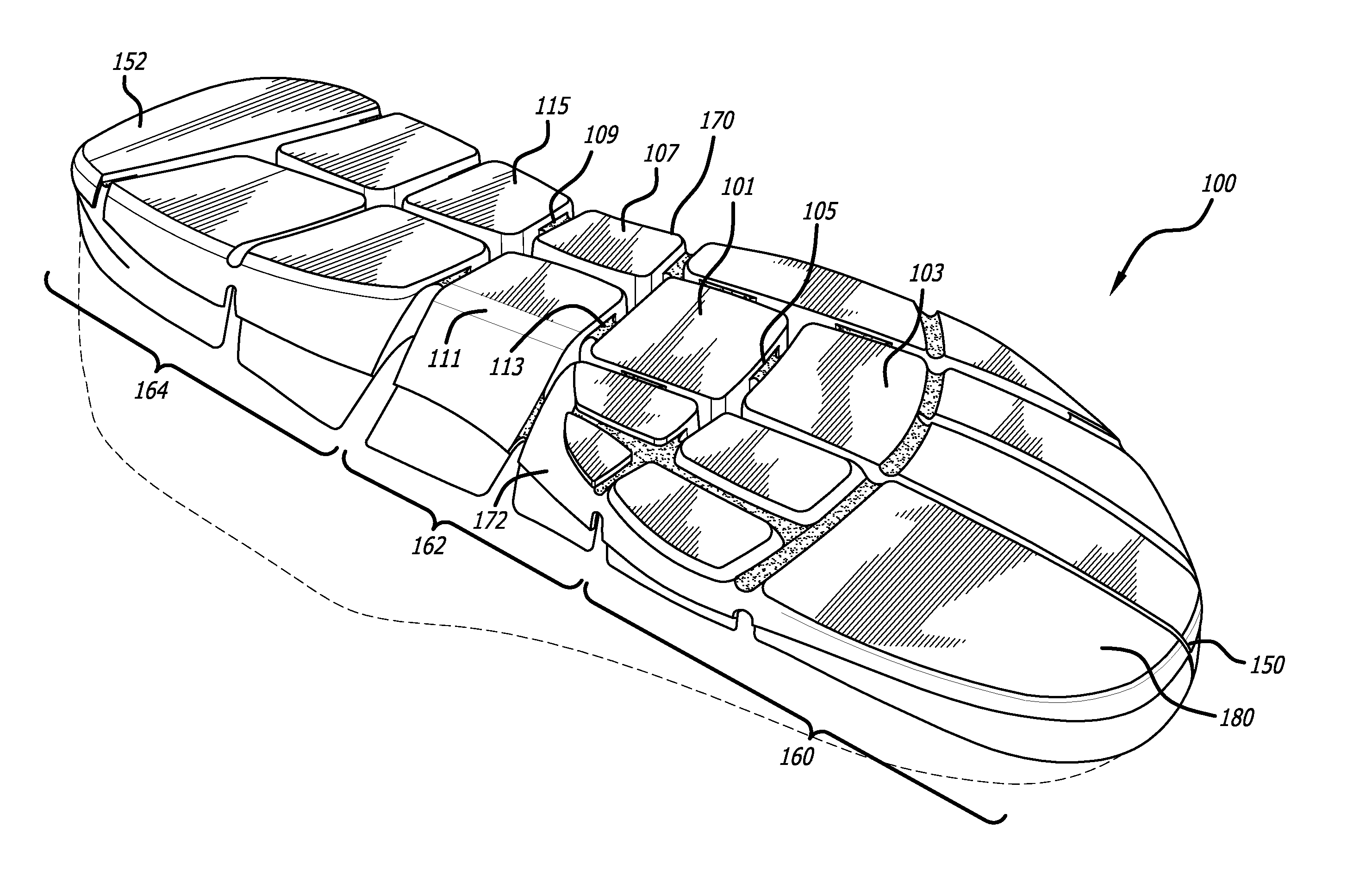 Article of footwear having articulated sole member