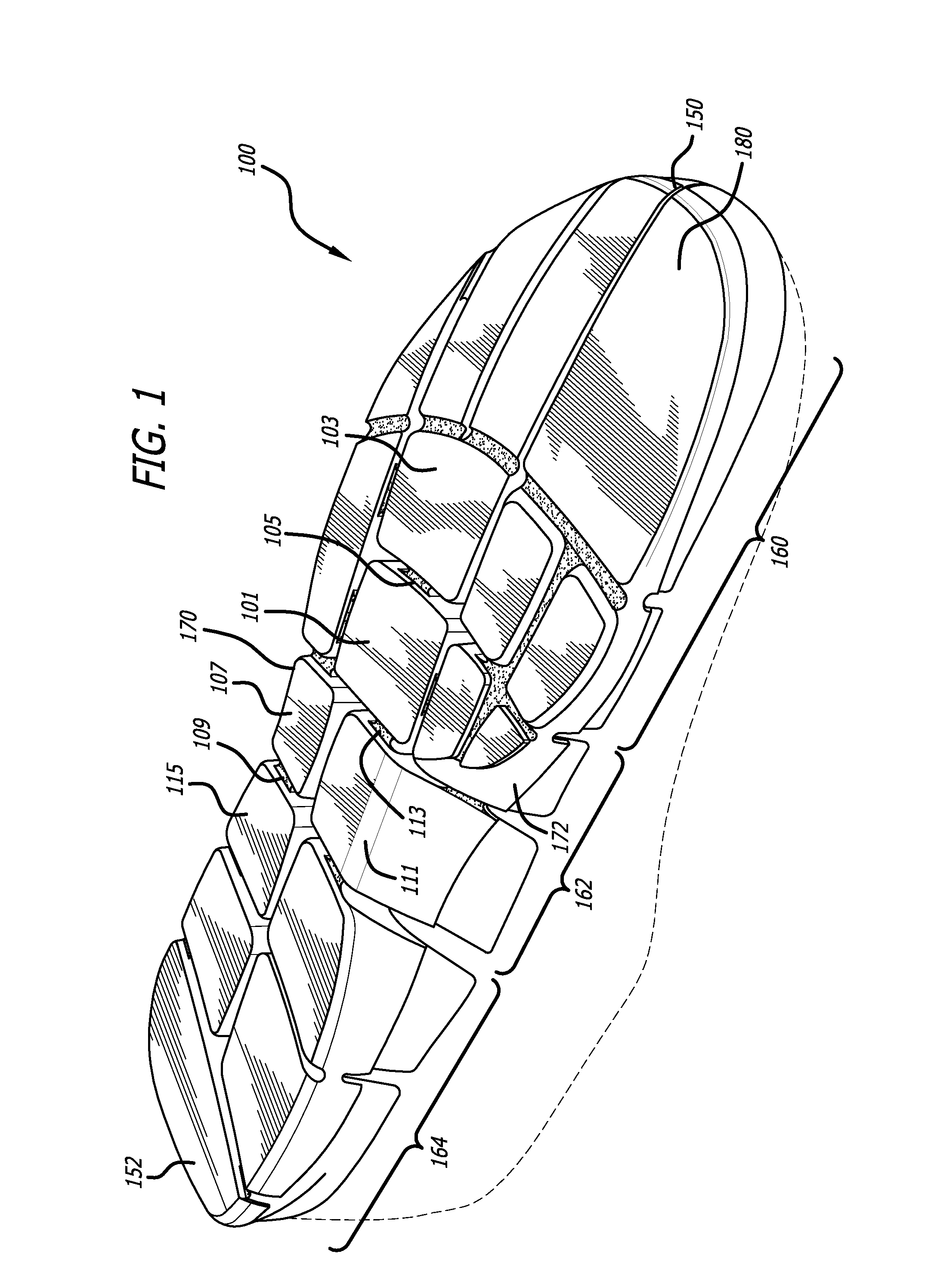 Article of footwear having articulated sole member