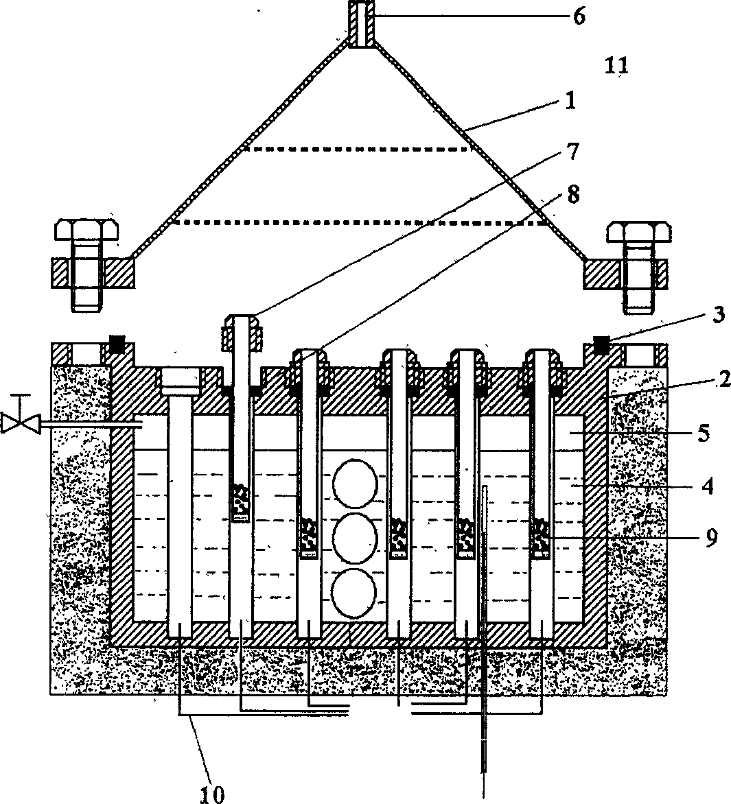 High-flux filter method of composite polyphase catalysis materials