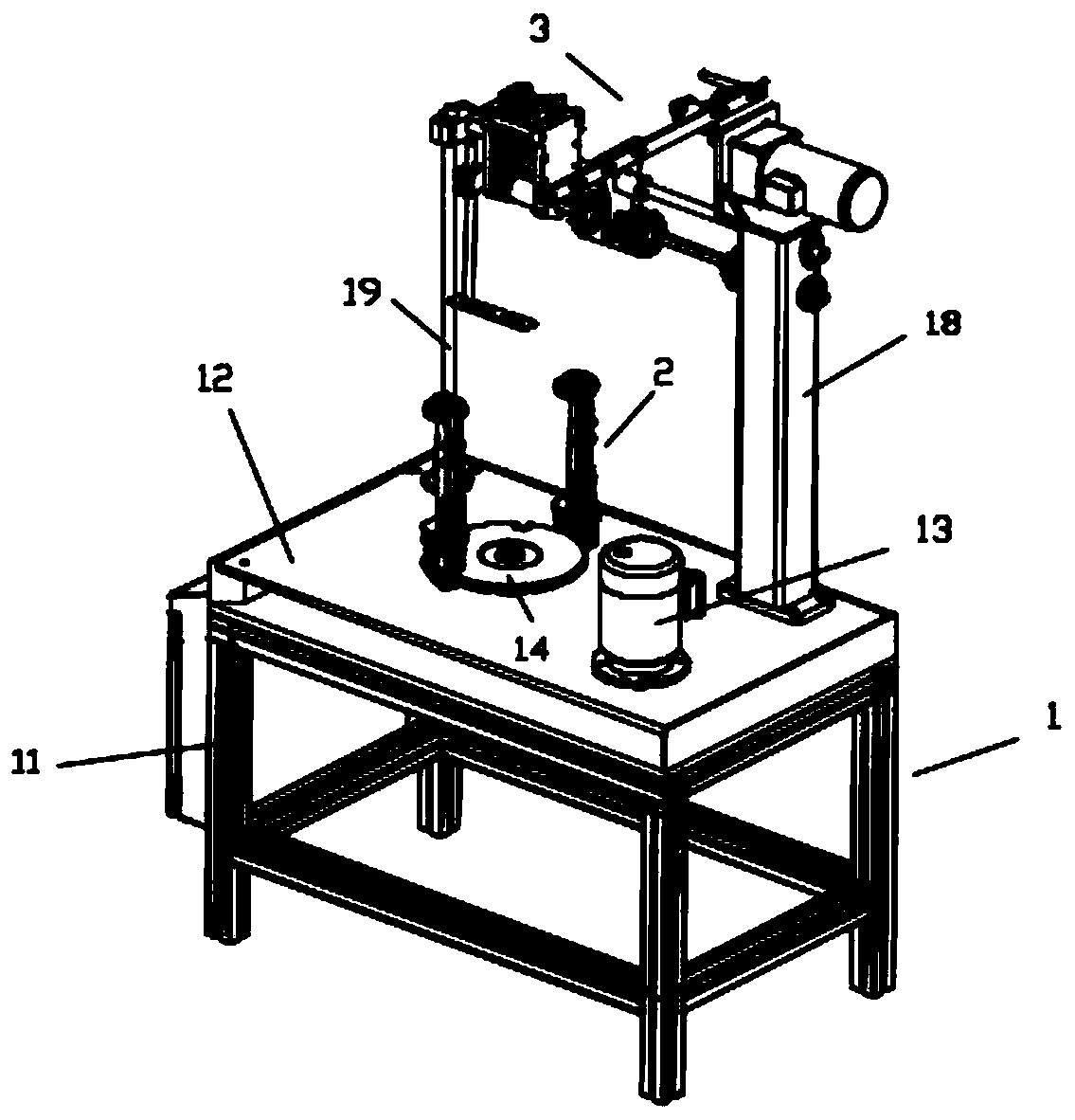 Plastic rope braiding device