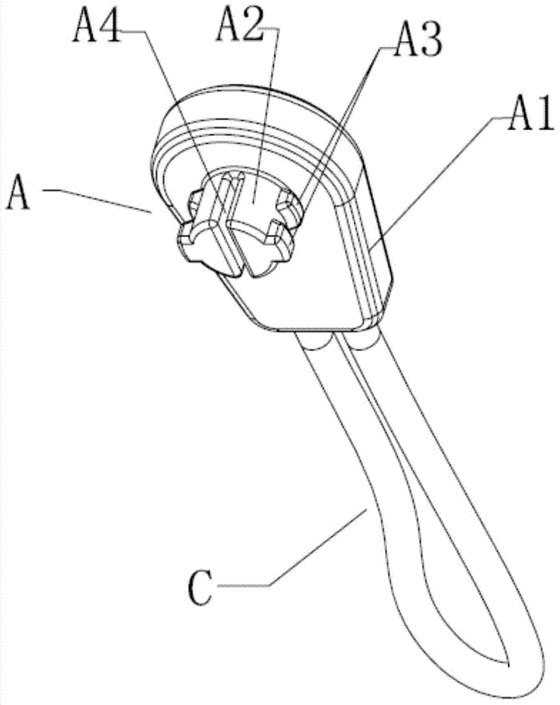 Fastener and double-end zip fastener with same